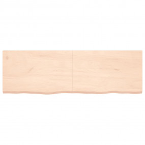 Table Top Medium Brown Solid Oak Wood 63 x 19.7 in Fold...