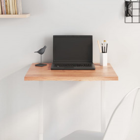 Table Top Light brown Solid oak wood 23.6 x 15.7 in Har...