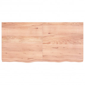 Table Top Light brown Solid oak wood 47.2x23.6 in Folda...