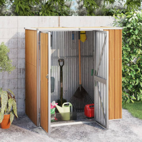 Tool Shed Brown Galvanized steel, metal, plastic Large