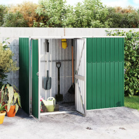 Tool Shed Green Galvanized Steel Large Garden Tool Shed