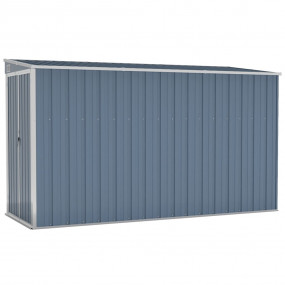 Garden Shed Grey Galvanized Steel Large Garden Shed Rec...