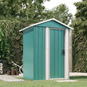 Garden Shed Green Galvanized steel 49.6x38.4x69.7 in Ga...