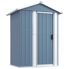 Garden Shed Grey Galvanized Steel 49.6 x 38.4 x 69.7 in