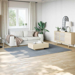 Rug Grey 100% Polyester Large Foldable Area Rug Rectang...