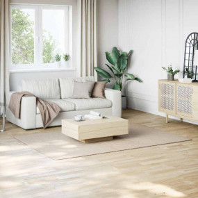 Rug Beige 100% Polyester 63 x 90.6 in Rug Rectangular