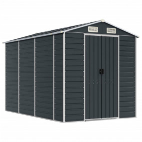 Garden Shed Anthracite Galvanized Steel Large Garden Sh...
