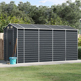 Garden Shed Anthracite Galvanized steel Large Garden Sh...