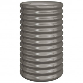 Garden Planter Grey Powder-coated steel Medium Tough