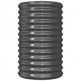 Garden Planter Anthracite Powder-coated steel Medium Du...