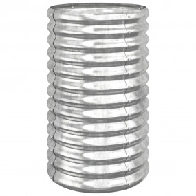 Garden Planter Silver Powder-coated steel Medium Durabl...