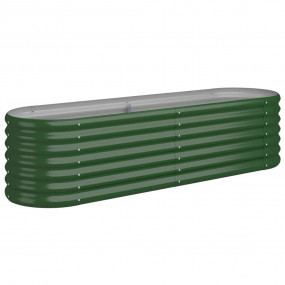 Garden Raised Bed Green Powder-coated steel Large  Dura...