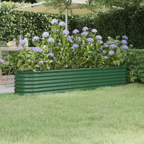 Garden Raised Bed Green Powder-coated steel 88.2 x 15.7...