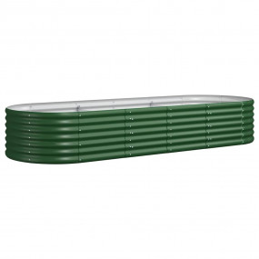 Garden Raised Bed Green Powder-coated steel Large Durab...