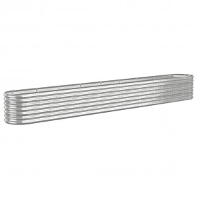 Garden Raised Bed Silver Powder-coated steel Large Dura...