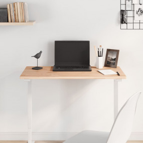 Table Top Natural Beech Solid Beech Wood 31.5x15.7 in T...