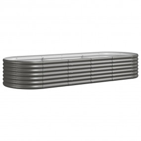 Garden Raised Bed Grey Powder-coated steel 88.2 x 31.5 ...