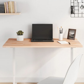 Table Top Natural Beech Solid beech wood 39.4 x 23.6 in...