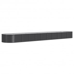 Garden Raised Bed Anthracite Powder-coated steel Large ...