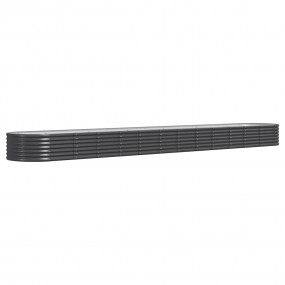 Garden Raised Bed Anthracite Powder-coated steel Extra ...
