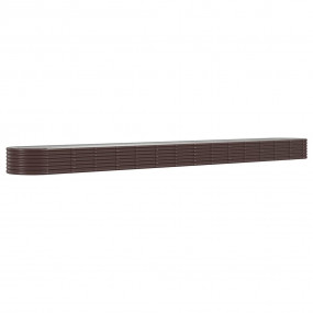 Garden Raised Bed Brown Powder-coated steel Large Durab...