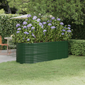 Garden Raised Bed Green Powder-coated steel Extra Large...