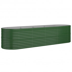 Garden Raised Bed Green Powder-coated steel Large Durab...