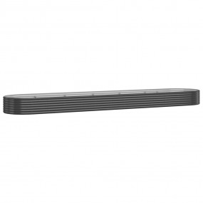 Garden Raised Bed Anthracite Powder-coated steel Large ...