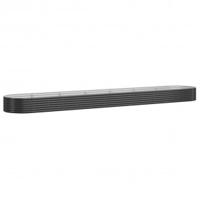 Garden Raised Bed Anthracite Powder-coated steel Extra ...
