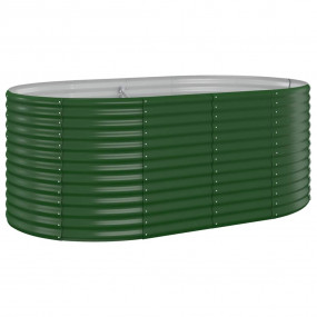 Garden Raised Bed Green Powder-coated steel 68.9 x 39.4...