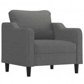 Sofa Set Dark grey Fabric (100% polyester), metal, plyw...