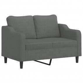 Sofa Set Dark grey Fabric (100% polyester), metal, text...