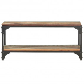 Coffee Table Multicolored Solid reclaimed wood, powder-...
