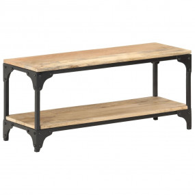Coffee Table Natural Mango Wood and Black