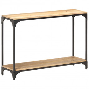 Console Table Natural Wood, Black
