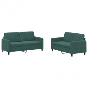 Sofa Set Dark Green