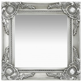 Wall Mirror Silver Wood, Glass, Engineered Wood 15.7 x ...