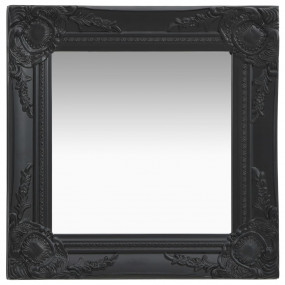 Wall Mirror Black Wood, glass, engineered wood Medium