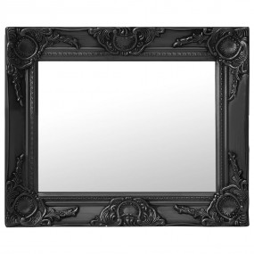 Wall Mirror Black Wood, glass, engineered wood 19.7x15....