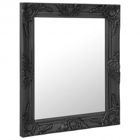 Wall Mirror Black Wood, glass, engineered wood 19.7x23....