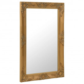 Wall Mirror Gold Wood, glass, engineered wood 19.7 x 31...