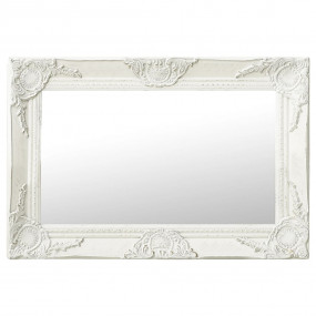 Wall Mirror White Wood, Glass, Engineered Wood 23.6 x 1...
