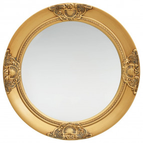 Wall Mirror Gold Wood, glass, engineered wood 19.7 in d...