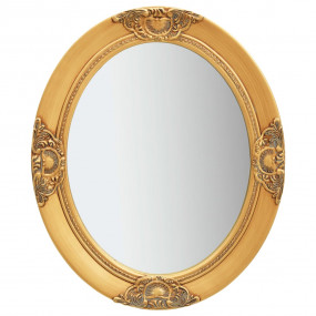 Wall Mirror Gold Wood, Glass, Engineered Wood 19.7 x 23...