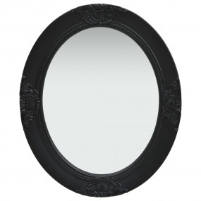 Wall Mirror Black Wood, glass, engineered wood Medium