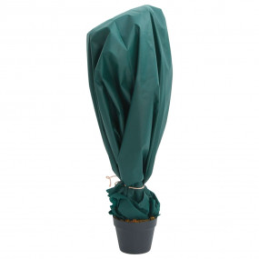 Plant Fleece Set of 2 Green Non-woven fabric (100% poly...