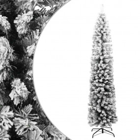 Artificial Christmas Tree Green with white flocking PVC...