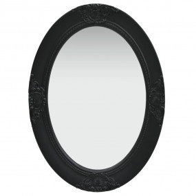 Wall Mirror Black Wood, glass, engineered wood 19.7x27....
