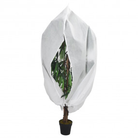 Plant Fleece Cover Set of 4 White