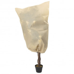 Plant Fleece Cover Set of 12 Beige